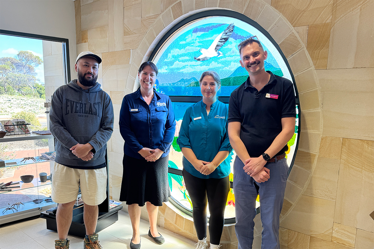 Photo of the Digital Inclusion team in Hopetoun